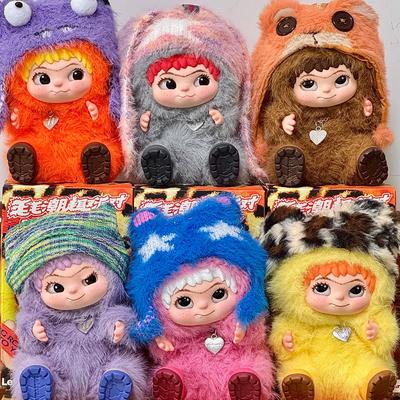 Genuine Letsvan Wakuku Mysterious Blind Box Fuzzy Trendy Fun Party Plush Collection Kid Toy Kawaii Figurine Doll Surprise Gifts