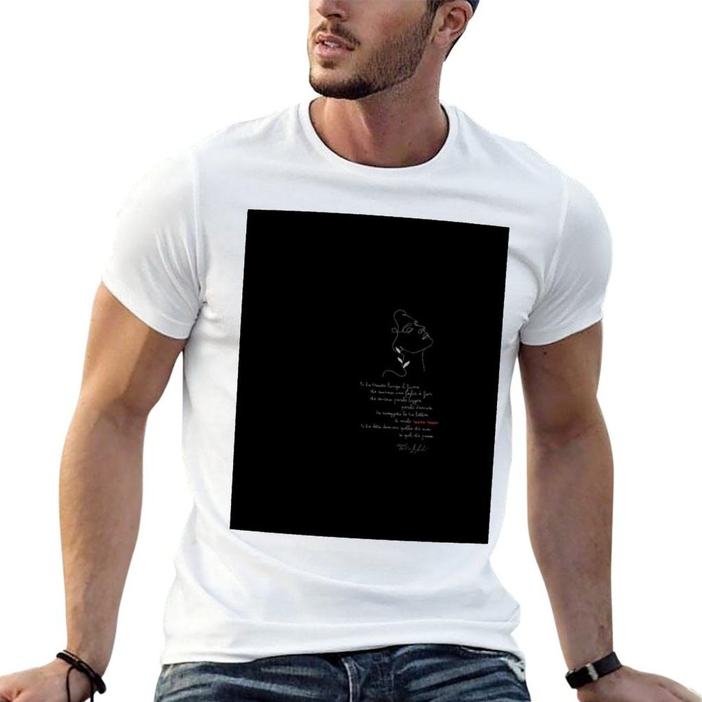 Fabrizio De Andr Tribute Singing Parole Damore Tshirt Cotton T Shirt Unisex Essential T Shirt T Shirts With Prints Tshirt