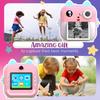 2.4 Inch IPS Screen Kids Instant Camera Full HD Instant Print Digital Camera Light Ear With Lanyard Birthday Gifts Boys Gilrs