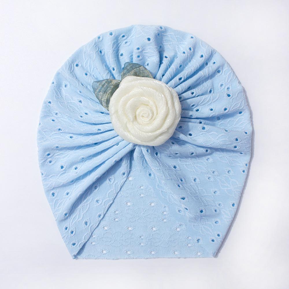Flower Newborn Baby Girls Turban Hollow Toddler Kid Head Wrap Cute Baby Hat  Hair Accessories