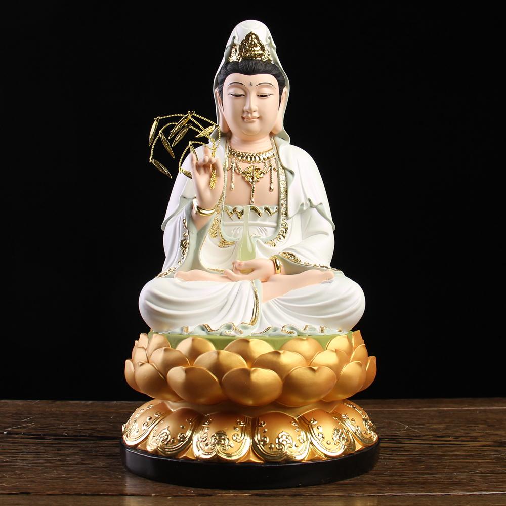 Southeast Asia GOOD Buddha statue Home store company Shrine GOOD LUCK God of wealth Maitreya Buddha Mammon God Sculpture