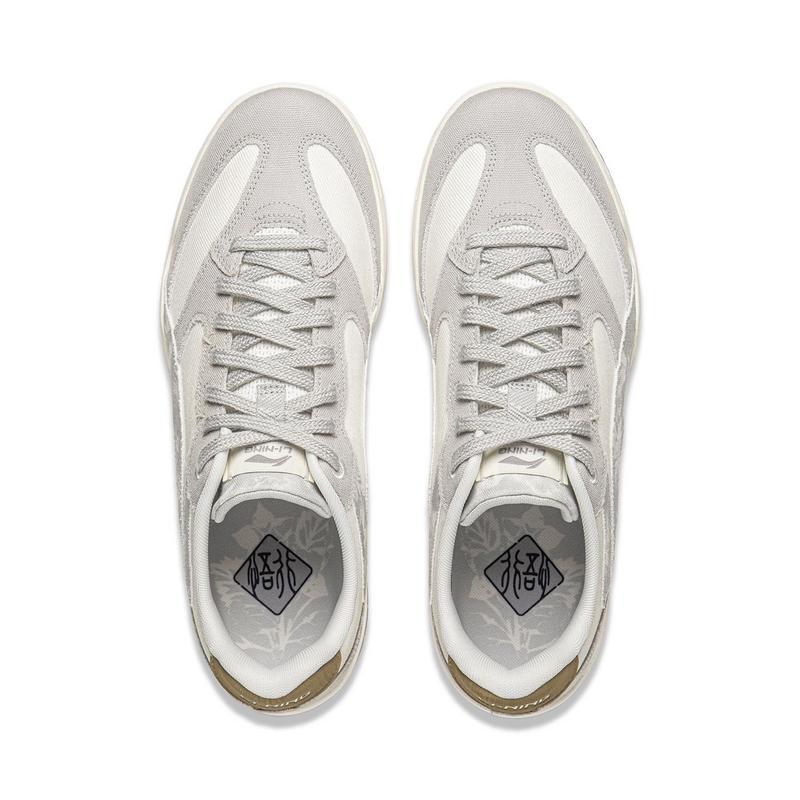 Li Ning Mondweiß Retro Sommer Atmungsaktiv Leicht Stoßdämpfung Klassisch Mode Sport Lifestyle Niedrige Schnürschuhe Herren Sneaker AGCW049-1