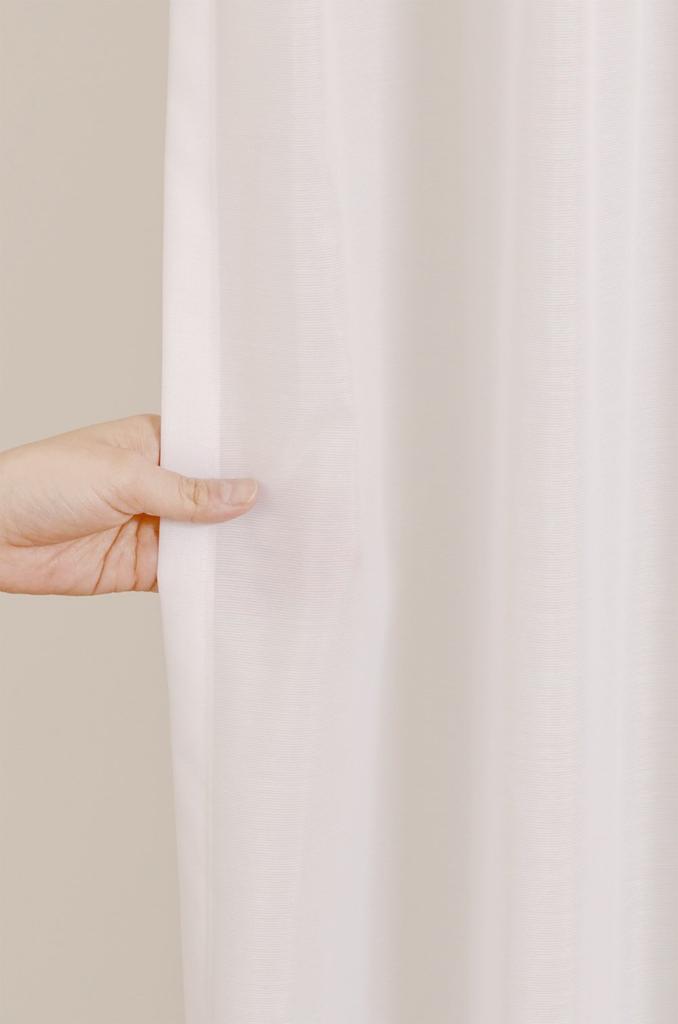 Univer Mirror Lace Width 150cm x Length 1 Curtain, White, 133cm, Panel, HAZ-L0035