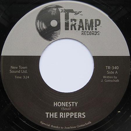 

7inch Record RIPPERS - Honesty TR340 Tramp Records 2024 Germany Rock