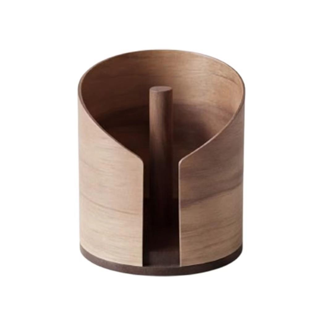 Großer Papierrollenhalter Holz-Rollenabroller Minimalistischer Papierhandtuchhalter Für Tischplatte