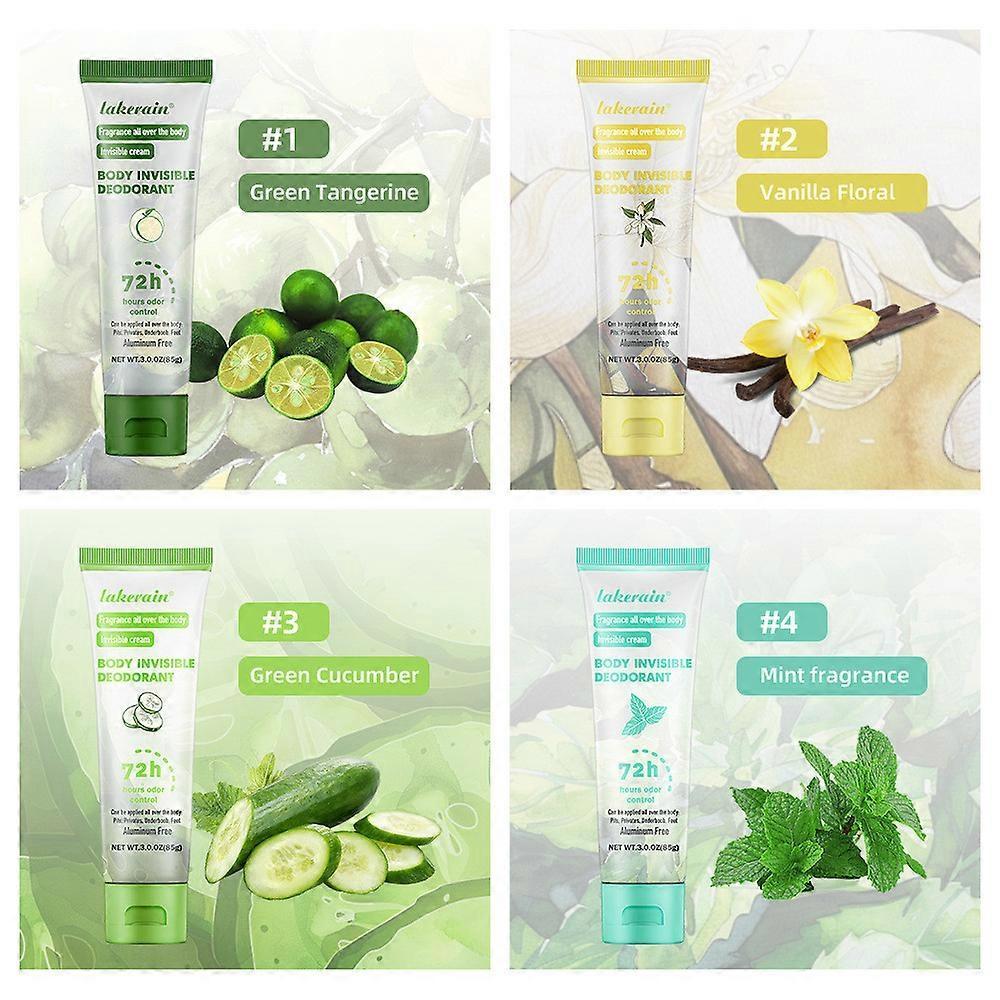 Dames Deodorant Crème, Geur Verwijderende Onzichtbare Crème, 72 Uur Geurcontrole voor Oksels en Gevoelige Delen, Volledige Lichaamsdeodorant voor Vrouwen