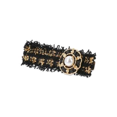 MELA BIANCA Luna Tweed Hair Clip Pin