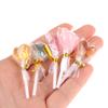 1/12 Dollhouse Simulation Heart Lollipop Dollhouse Miniature Candy Ornament Dolls House Food Accessories Pretend Play Toys