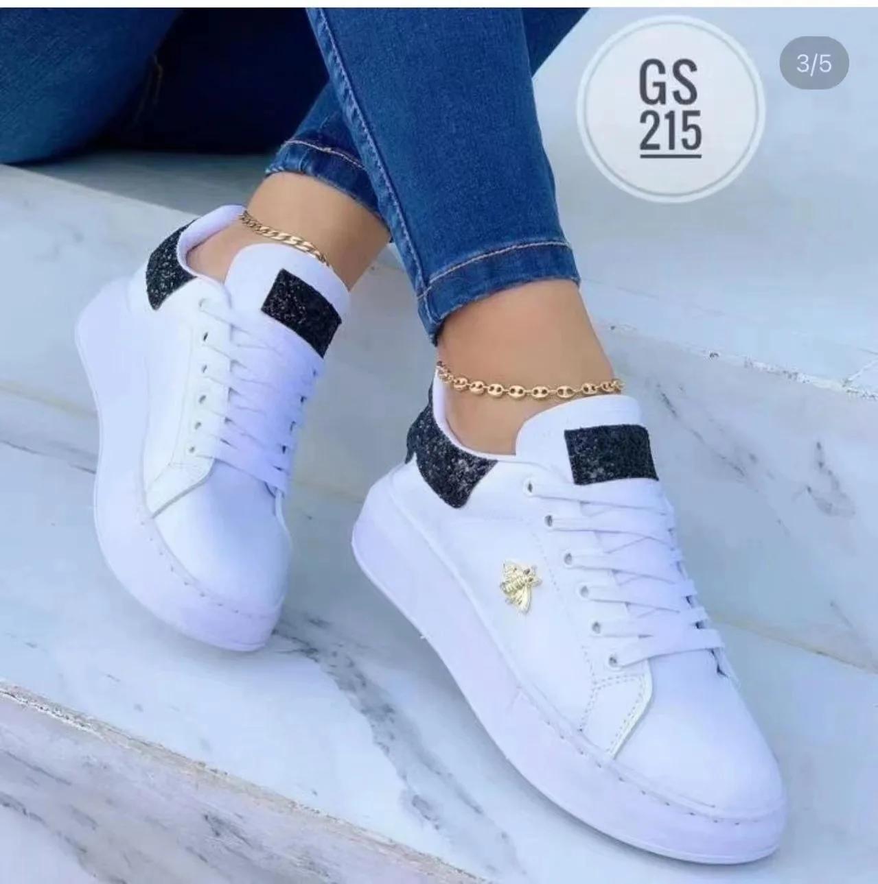 Frauen Casual Schuhe Mode Schmetterling Dekor Runde Kopf Turnschuhe Leder Lace-Up Plattform Damen Vulkanisierte Schuhe Weibliche Schuhe 42 gray