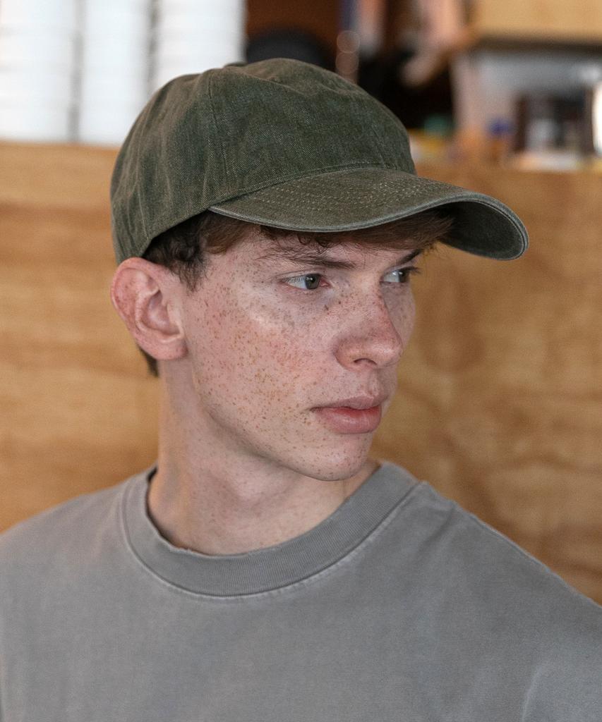 Chaebteo Standard Pigment Ball Cap-Khaki