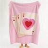 Game P Playing C Cards Throw Flannel Throw Blanket Suitable for Sofa Living Room Bedroom