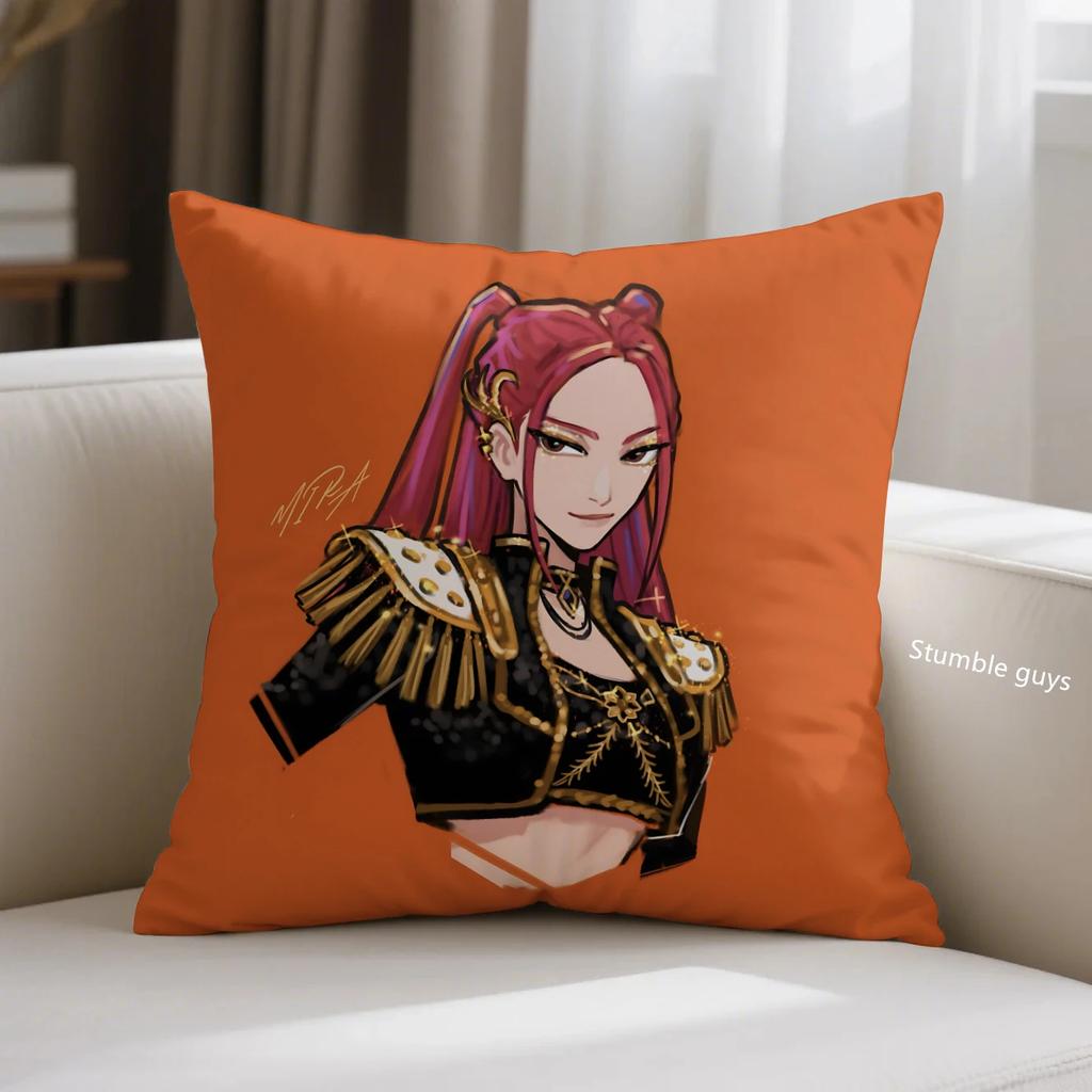Kpop Anime Demon Hunters Pillowcase Sofa Cushion Cover Decor