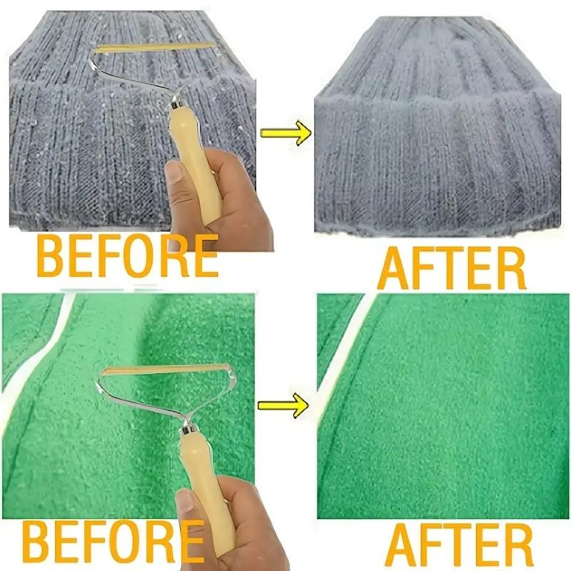 1Pcs Portable Lint Remover, Pet Hair Cleaner, Carpet Scraper, Reusable Manual Double Sided Lint Razor Tool