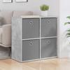 Sideboard with Drawers Concrete Grey 68.5 x 32 x 67 cm