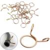 100-10pcs 8mm Oil Hose Clamps Motorcycle Scooter ATV Moped Fuel Line Hose Tubing Clamp Zinc Plated Spring Clips High Quality