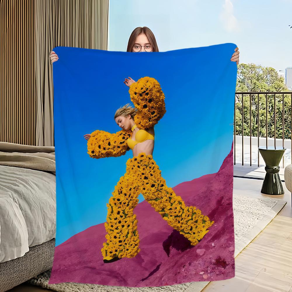 

Singer P-Pommelien Thijs Blanket Flannel warm comfort soft plush blanket For Picnic Beds Sofas Homes And Bedrooms 30x40in
