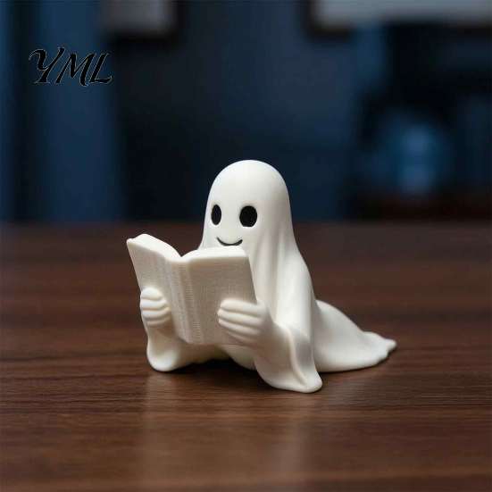 Plastic Reading Markers Ghost Book Bookmark, 3D Printed Halloween Page Marker, Novelty Gifts Lightweight PLA Clip for Students And Office Supplies