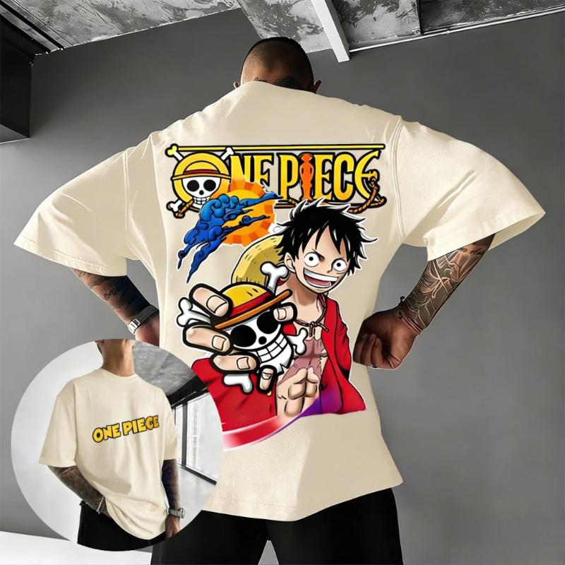 Oversized Vintage One Piece Luffy Anime Graphic T Shirt Men Women Short Sleeve Tee 2026 Summer Y2k Streetwear Casual Tops Unisex