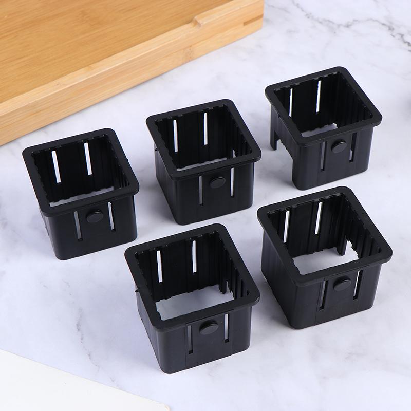 

5Pcs Black Square Tubing For Cover Tube Durable Chair Glide Insert Finishing Plugs Fitness Equipment Accessories Sliding Sleeves 5PCS