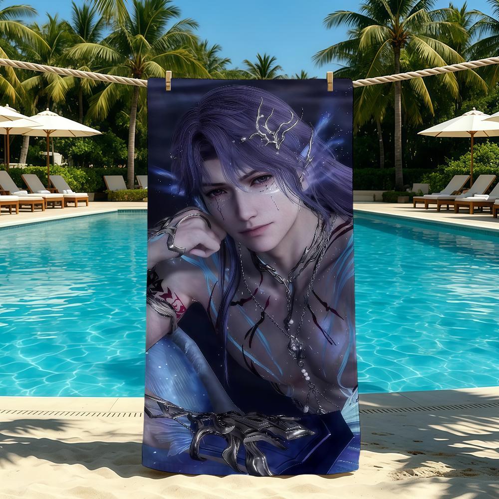 Love and Deepspace Rafayel Towel For Outdoor Camping Beach Towel Super Absorbent Quick-Drying Summer Towel