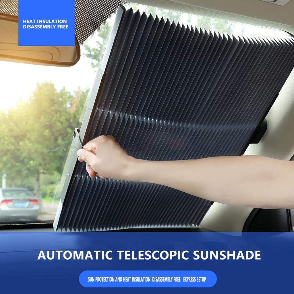 Retractable Car Windscreen Visor Shutter Type Window Sun Shades AntiUV SunShades