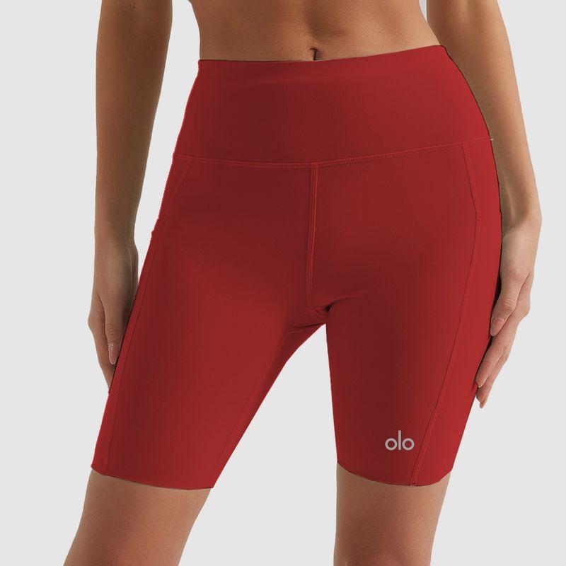 Ola Breeze Summer Thin Yoga Shorts Fifth Pants Women's Hip Lift Quick-Drying High Waist Seamless Fitness Cycling Pants