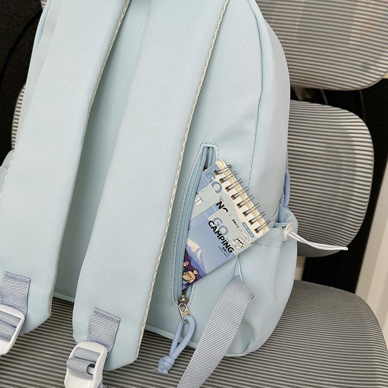 School bag, high-value Japanese-style bow backpack, fresh forest-style student backpack, lightweight backpack for women, lightweight backpack