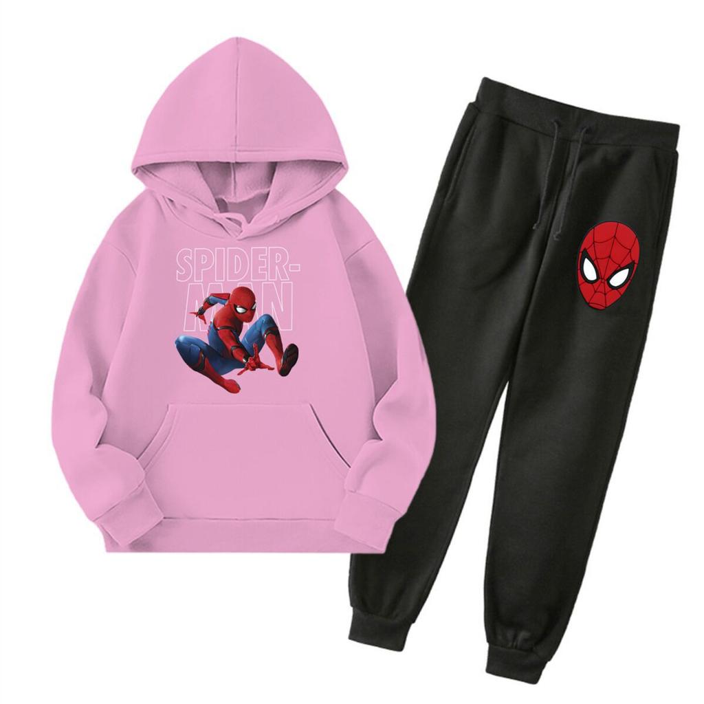Kids Hoodie and Sweatpants Set Graphic Print with Pockets for Boys and Girls