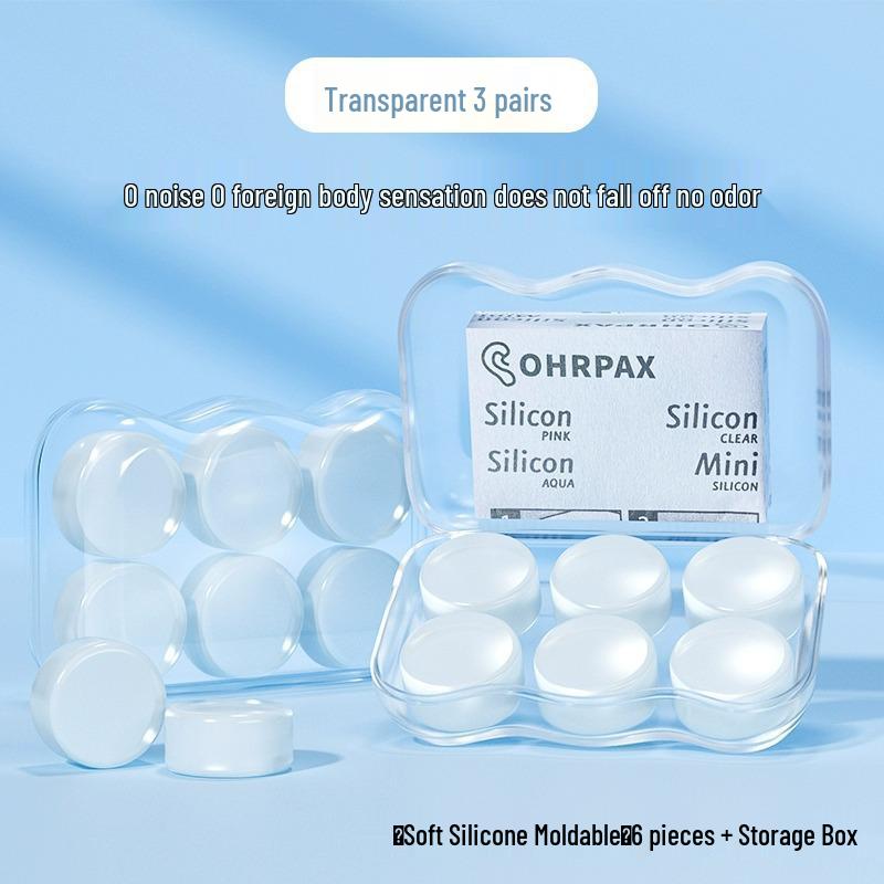 Free Shipping German Silicone Noise-Cancelling Earplugs for Sleep and Study