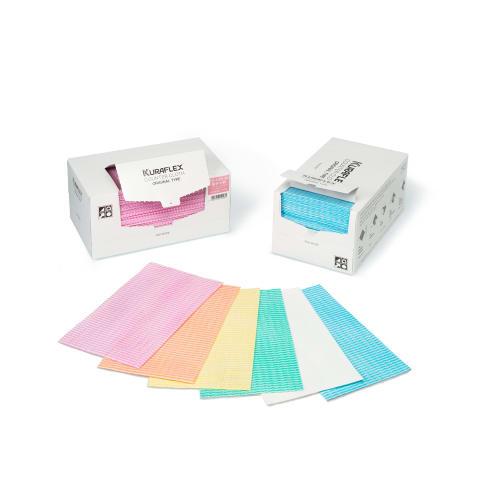 Kuraray Kuraflex Counter Cloth ZN-611-100, 100 Sheets (Case of 6), 100% Rayon Nonwoven, Thin, 30 x 61 cm, Pink