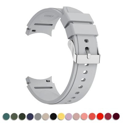 Samsung Galaxy Watch 4 classic Kordon 46mm 42mm 6 43mm 47mm 5 pro 45mm için Silikon Bileklik correa Samsung Galaxy Watch 4 44mm 40mm kordon