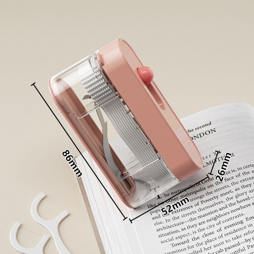 Press-on Automatic Pop Dental Floss Box Dustproof Mini Teeth Stick Case Oral Cleaning Tools