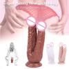 Double Dildos Female Masturbation Double Penetration Both Vagina and Anus Big Penis with Suction Cup Sex Toy Strap On Two Dildo