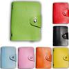 Men Women 24 Card ID Credit Card Holder Faux Leather Pocket Case Purse Wallet