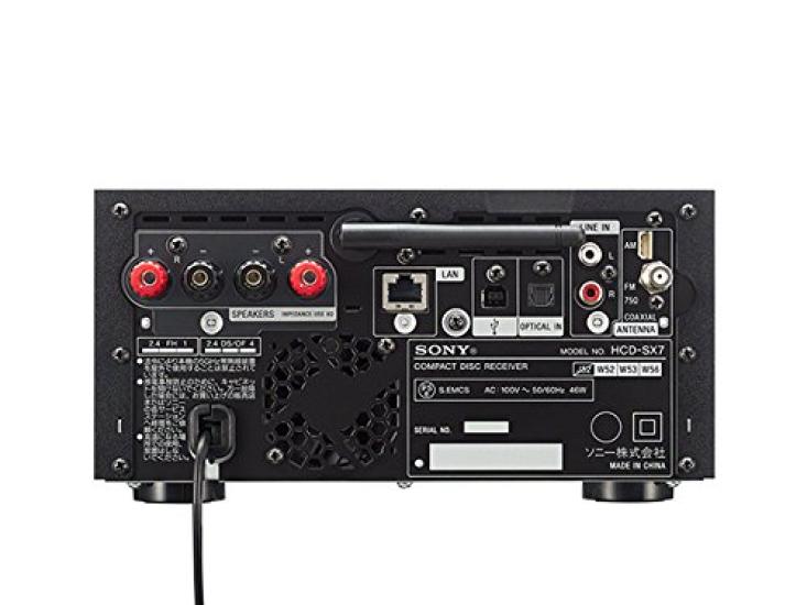 Sony Kompatibilní s více audio komponentami s Bluetooth/Wi-Fi/AirPlay/FM/AM/Wide FM/High CMT-SX7
