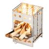 BUNDOK Box Stove BD-470, Fire Pit, Camping/Touring, Silver