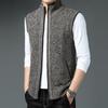 Winter Autumn Men's Cardigan Vintage Classic Knit Knitwear Vest Sleeveless Skinny Business Jacket Sweater Waistcoat Formal Office Working Vest For Men