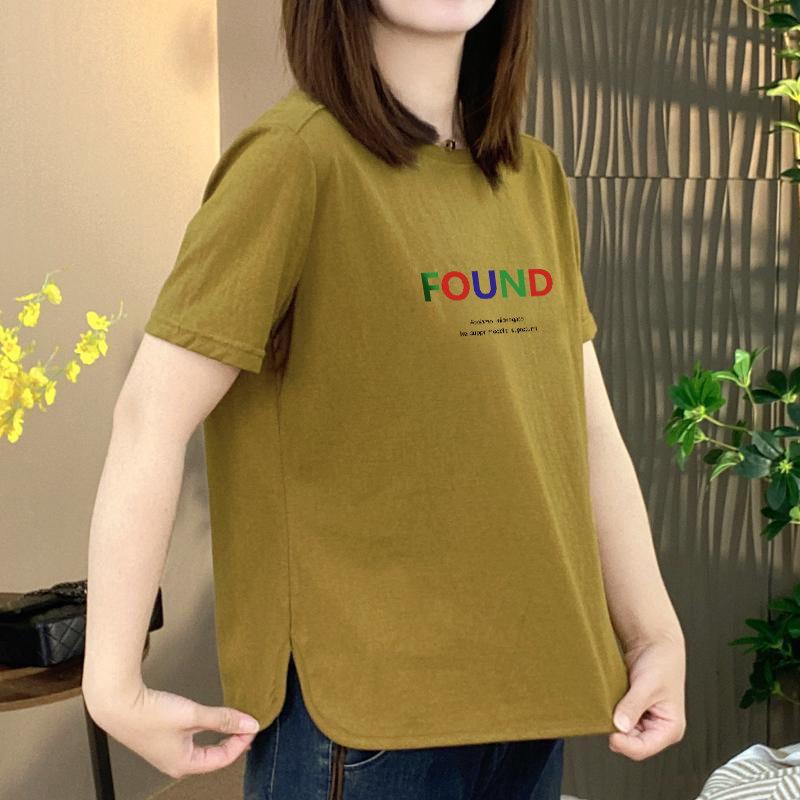

Women s Slimming Letter Print Short Sleeve T-Shirt - New Arrivals 2026, Casual Style for a Stylish, Youthful Look 3XL