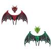 Stylish Metallic Dragon Wing and Mask Set Fantasy Wear Halloween Costume Accessory For Role Playing And Special Occasion