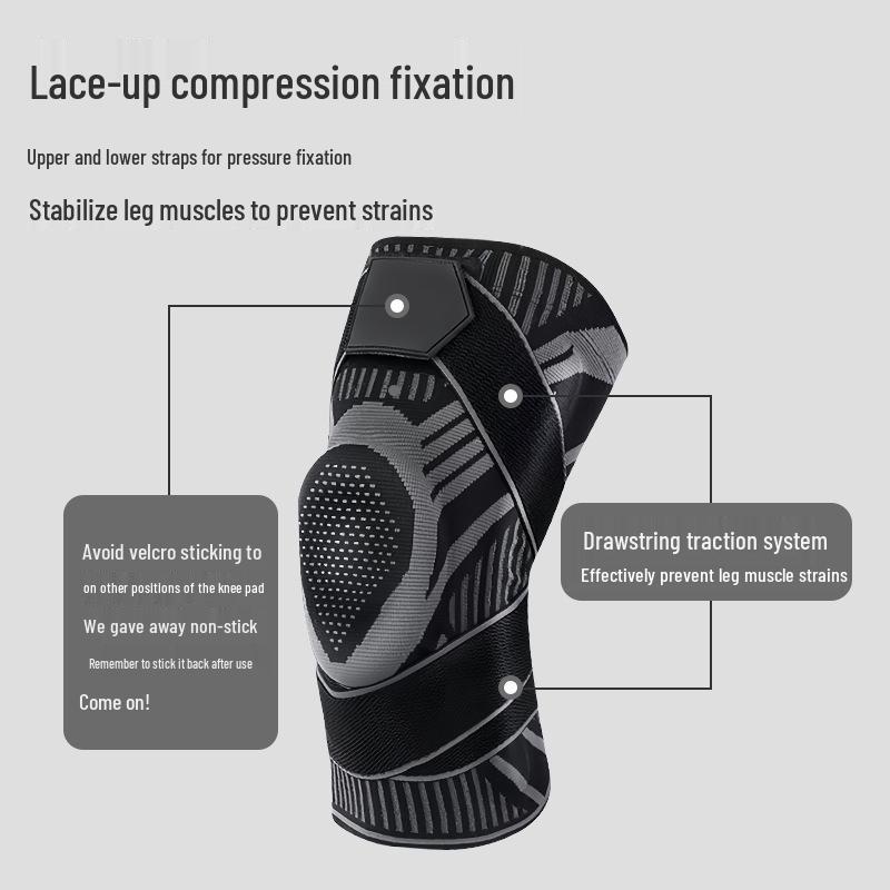 Knee Support Compression Pads for Outdoor Sports: Shock-Absorbing, Breathable, Anti-Collision for Basketball, Cycling, Running, Mountaineering