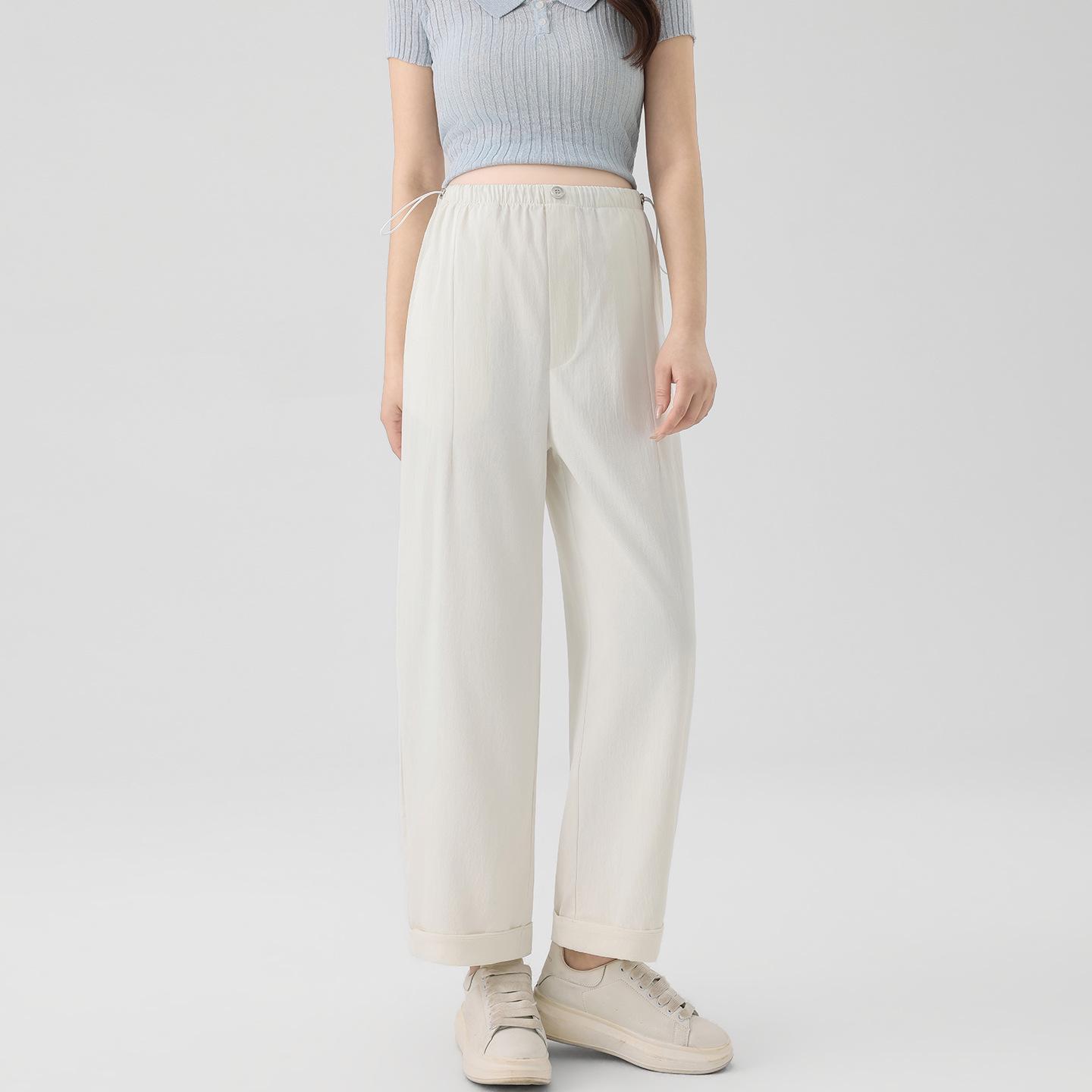 Comfortable Maternity Wide-Leg Pants: Lightweight, Non-Constricting, Straight-Leg Design for Spring/Summer 2XL