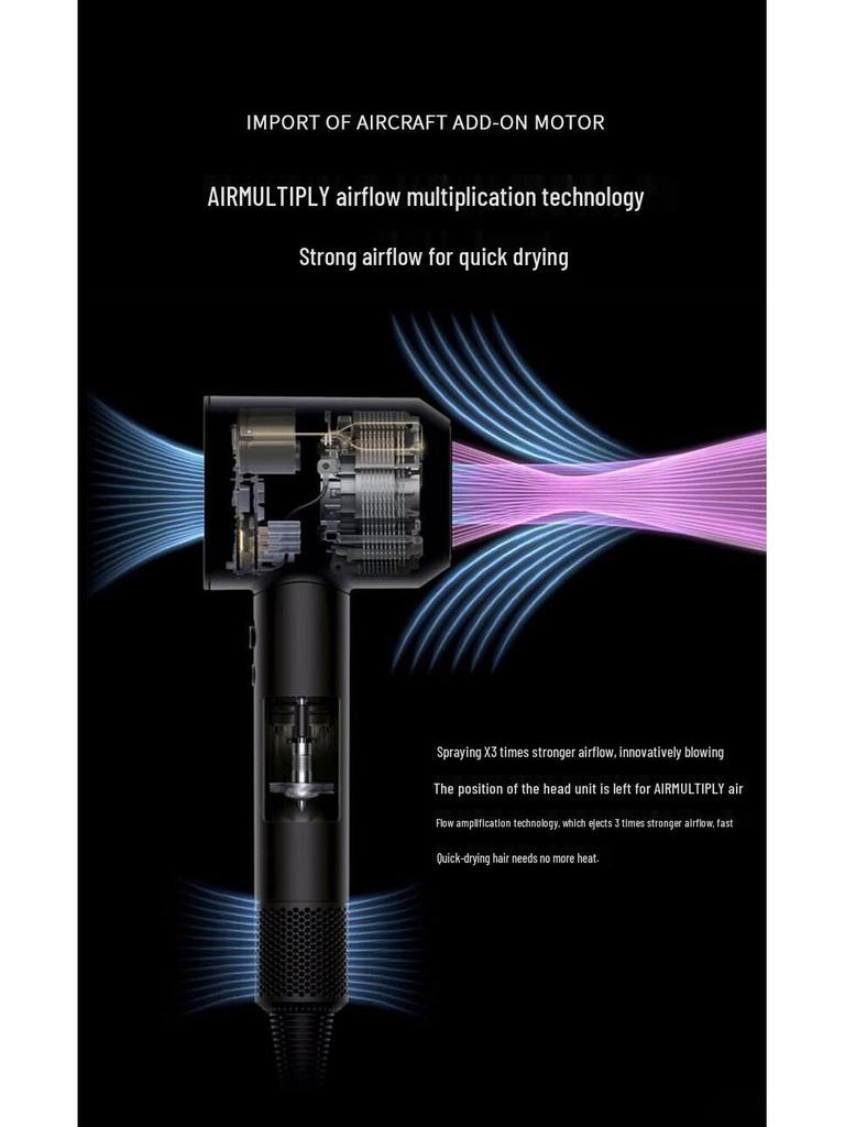 High-Power Professional Hair Dryer: Constant Temperature, Silent Design for Hair Care in Hotels and Supermarkets.