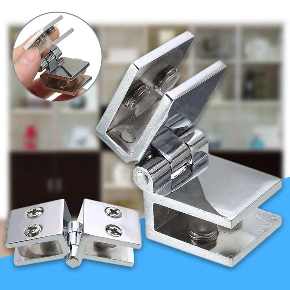 Hardware for Wine Cabinet Board Cupboard Clamp Glass Door Hinge Door Hinges Glass Fixing Clip