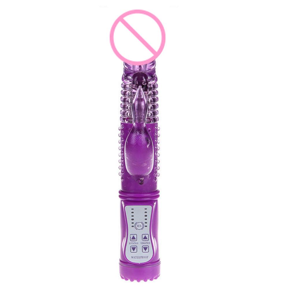 Waterproof Vibrator Women Masturbation Toy Spot G Dildo Frequency Rotary Soft Vagina Adult Product