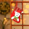 4pcs-Merry Christmas Socks Christmas Tree Ornaments Sack Xmas Gift Candy Bag Cute Fabrics