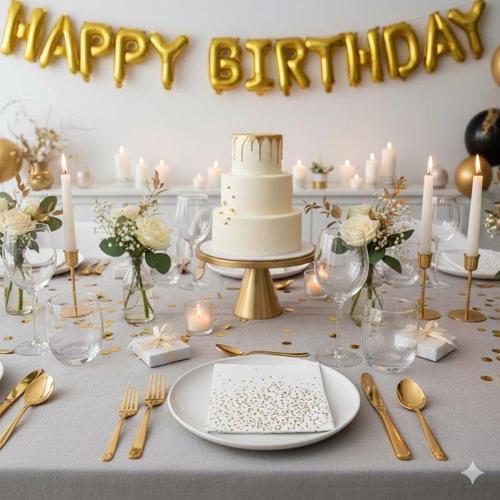 20 Paper Napkins 33 X 33 Cm Gold Confetti