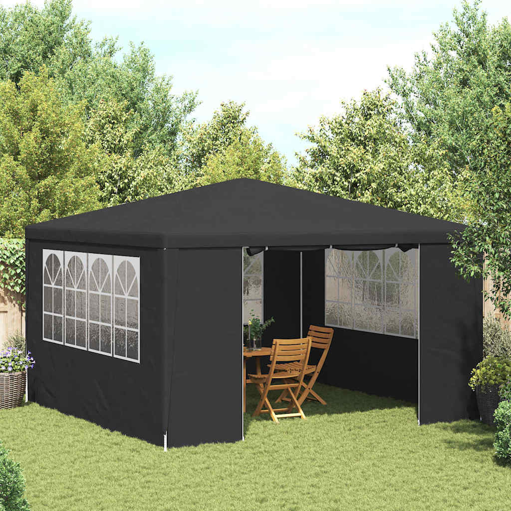 vidaXL Pro Party Tent with Side Walls 4×4 M Anthracite 90 G/m²