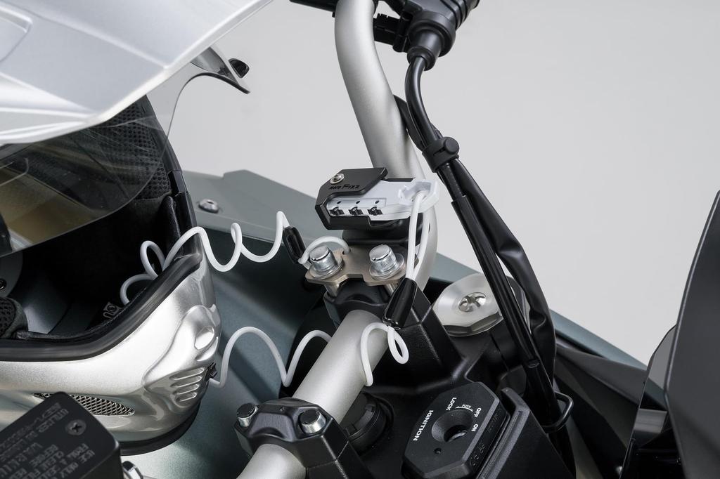 TANAX MF-4773 Motorcycle Anti-Theft Helmet Wire Lock Handle Clamp Attachment Coil White 3 Digit Dial Lock 1000m