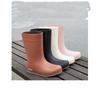 Damen Modische Outdoor Zwischensohle Abriebfest Rutschfest Wasserdicht Regenstiefel Gummischuhe