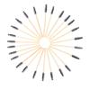 50Pcs Bamboo Handle Eyelash Brush Makeup Brush Eyelash Extension Eyebrow Brush